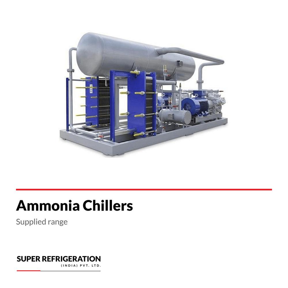 Ammonia Chillers - Compact Skid-mounted Design, Highly Efficient Natural Refrigerant Nh3, Wide Operating Temperature Range - Suitable For Pharmaceutical, Food Processing, And Hvac Applications