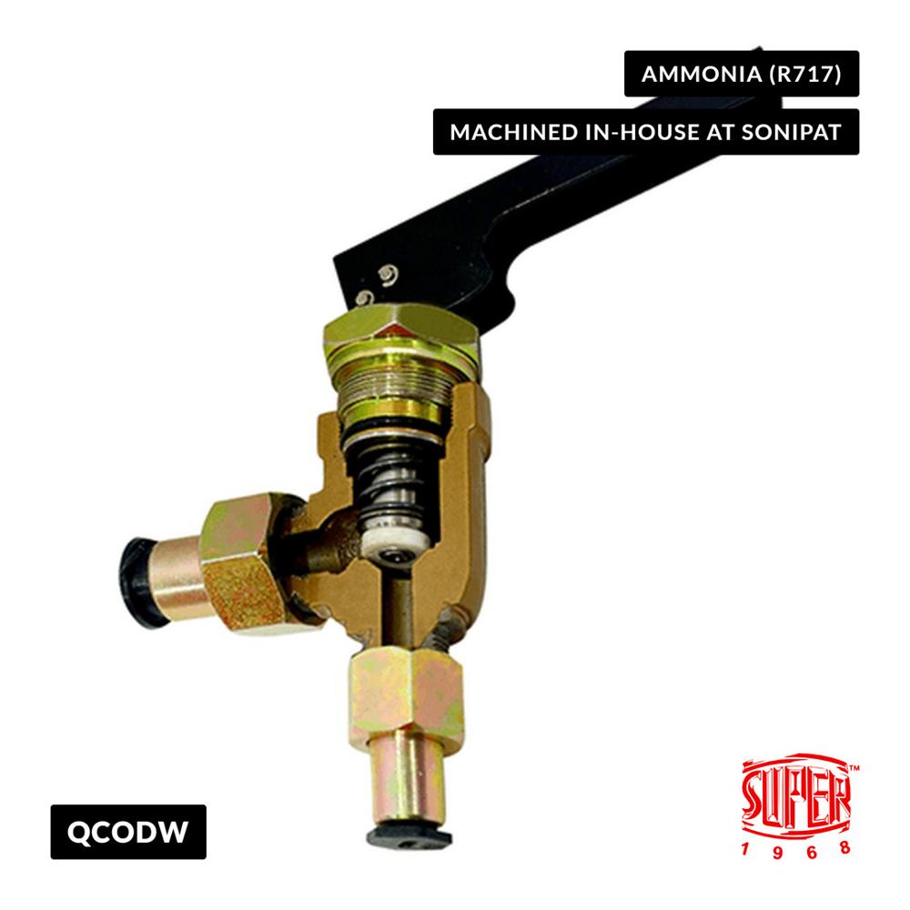 Quick Closing Oil Drain Valve, Weld Connection, For Ammonia - Power: Manual