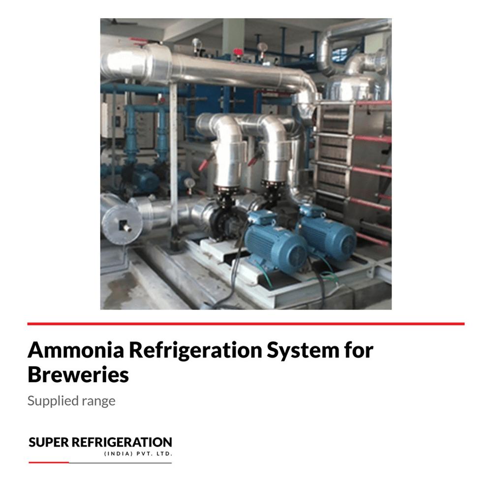Ammonia Refrigeration System For Breweries - Climate Type: Tropical/temperate