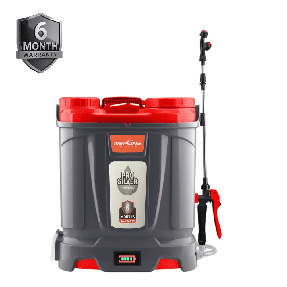 Neptune Silver Pro-13 Battery Sprayer 12V X 12Ah 18 Liter Tank Capacity