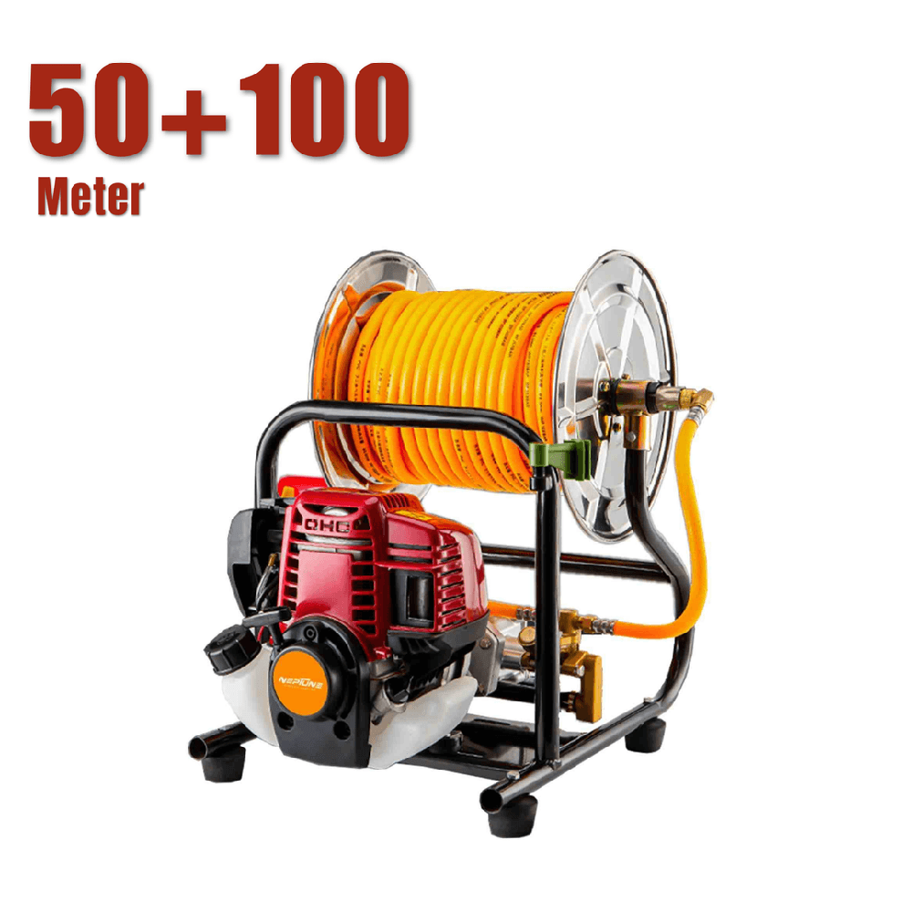 Neptune PW-768WH Portable Power Pressure Sprayer 4 Stroke 31 CC Petrol Engine 50+100m Hose Pipe