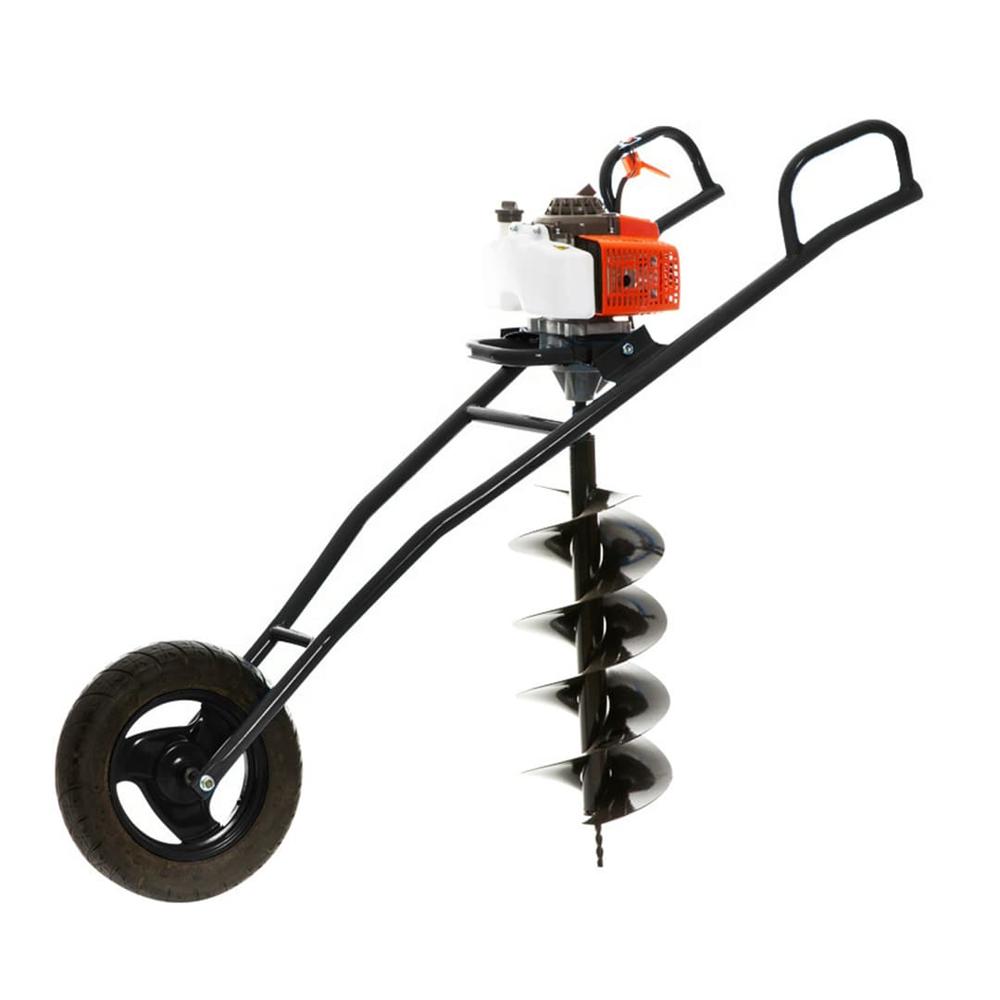 Neptune AG-63W Wheel Single Person Operated Earth Auger with Trolley 2 Stroke 63CC Petrol Engine 12 Inch