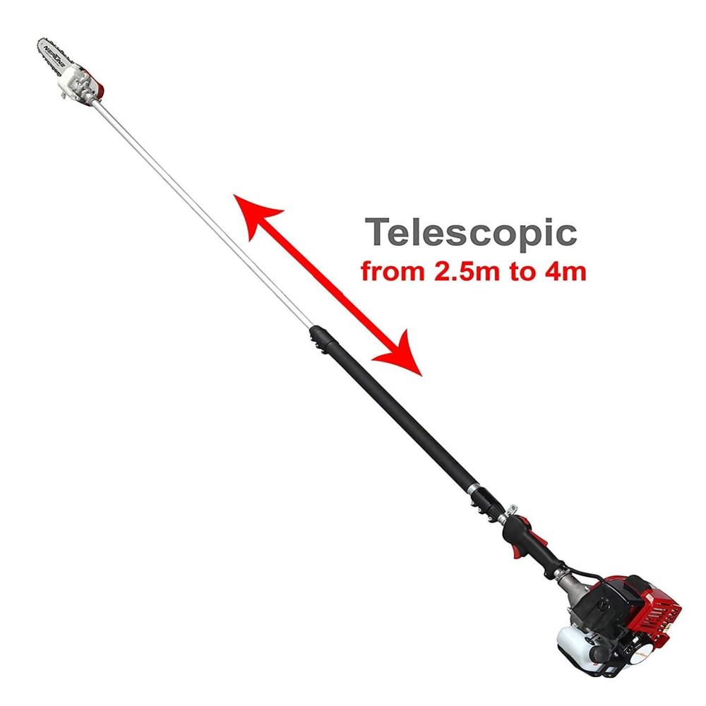 Neptune Telescopic Pole Pruner 26CC Petrol Engine 12 Inch Cutting Bar