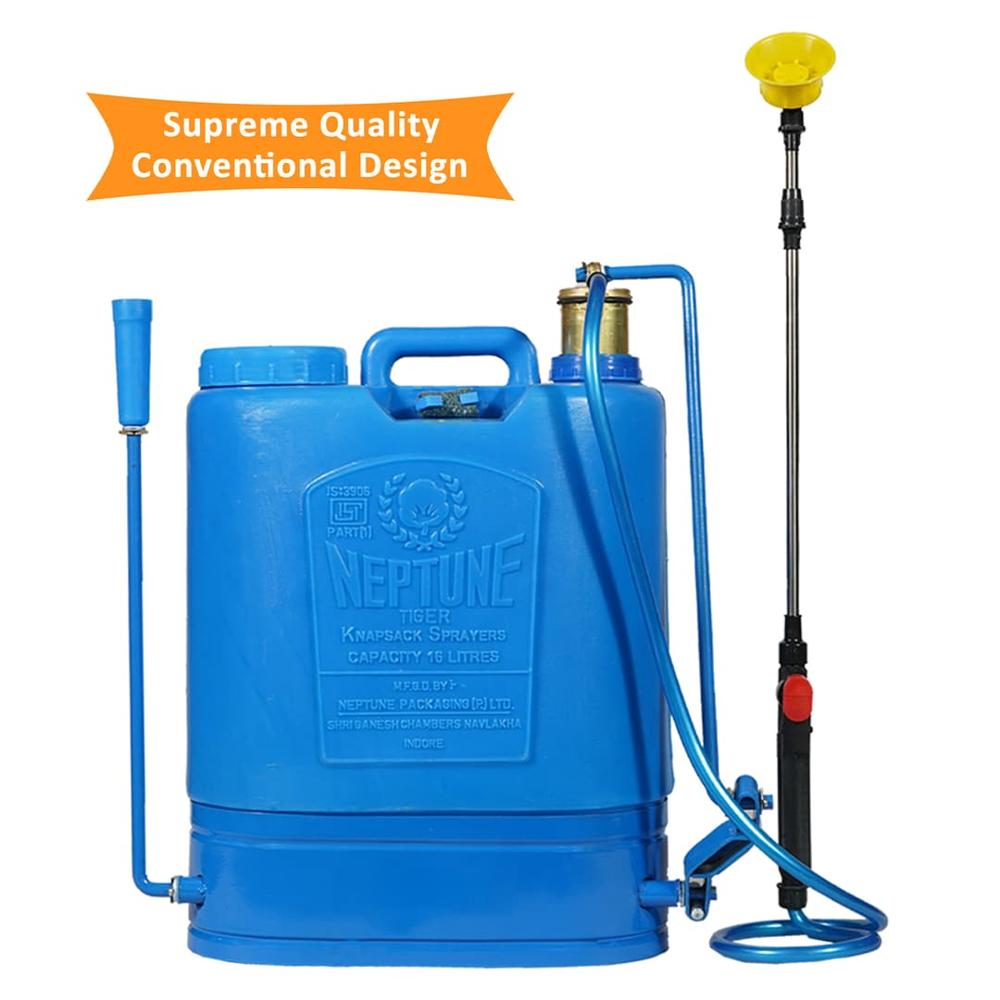 Neptune Hariyali-10 Manual Sprayer Brass Pressure Sprayer 16 Liters Tank Capacity