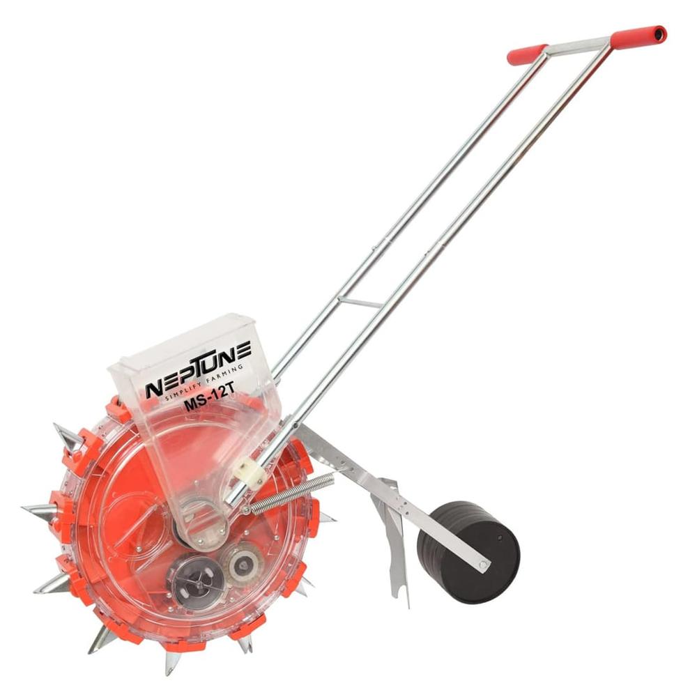 Neptune Hand Operated Agricultural Manual Seeder 12 Teeth Seed Planter Single Row Type Roller Plant Seeder