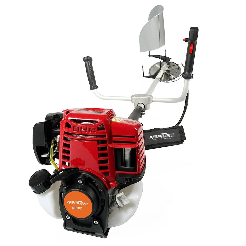 Neptune Side Pack Grass Trimmer and Brush Cutter 4 Stroke 35cc Petrol Engine