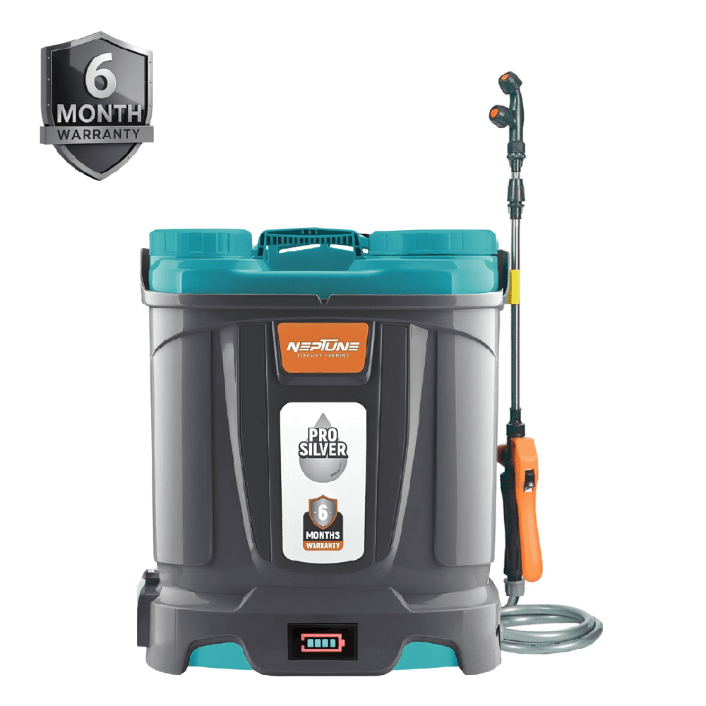 Neptune Silver pro-14+ Double Motor Battery Sprayer 12V X 14Ah Ideal For Agriculture & Farming