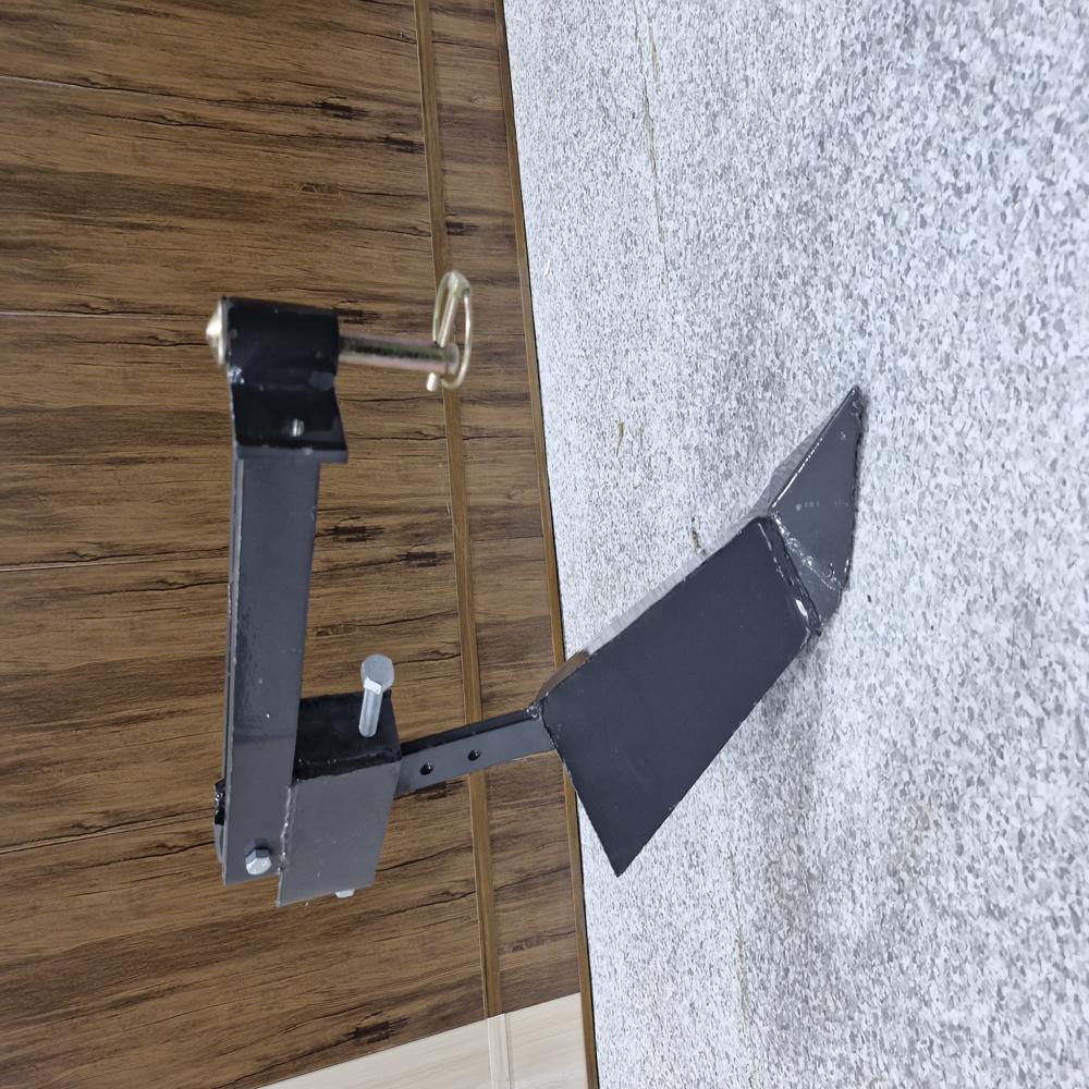 Power Weeder Sub Soiler - Heavy-duty Cast Iron, Black Metal Finish | Hand Crank Operation, Versatile Agricultural And Garden Cultivator Tool
