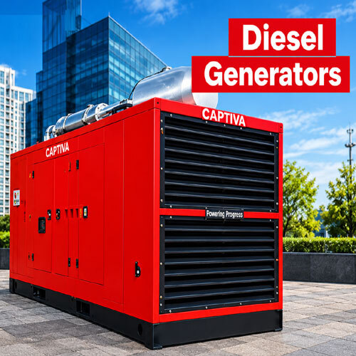 Captiva Diesel Generator - Color: Red
