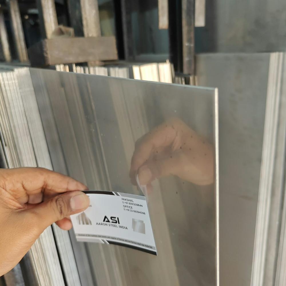 304 Ss Sheet - Stainless Steel 2mm, Silver Mirror Finish, Corrosion & Heat Resistant
