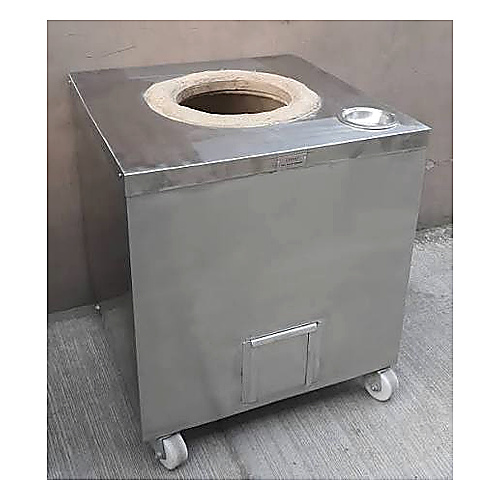 Heavy Duty Stainless Steel Tandoor For Hotel Kitchen - Dimension (L*W*H): 28*30*32 Inch (In)