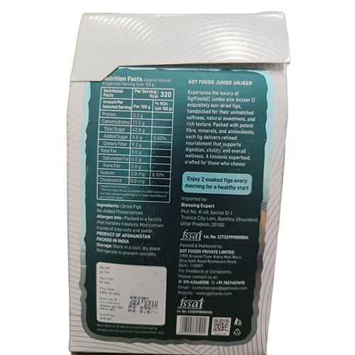 250 GM Jumbo Anjeer Paper Box