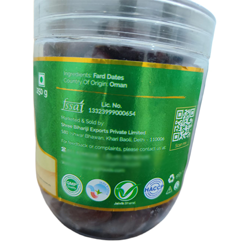 250 GM Fard Dates Jar