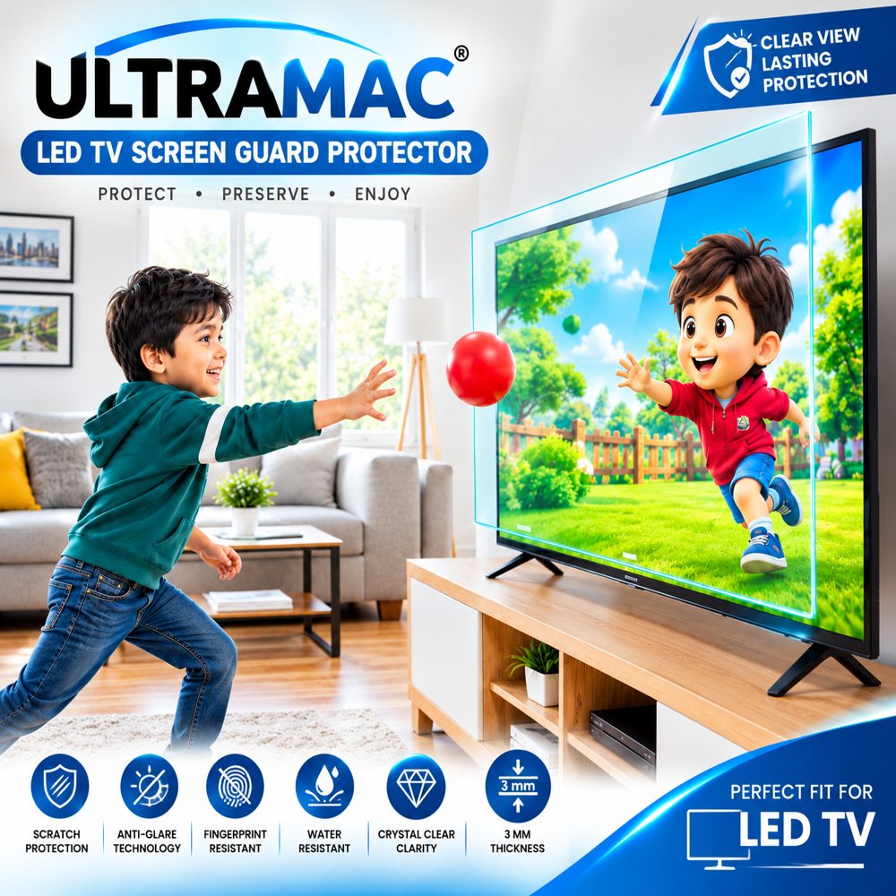 32inch Tv Screen Guard - Color: Transparent