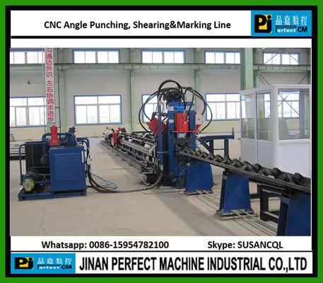 CNC Angle Punching Shearing and Marking Line