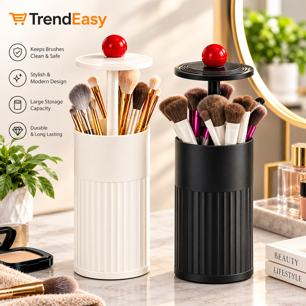 Plastic Makeup Brush Storage Container - Capacity: 20 Kg