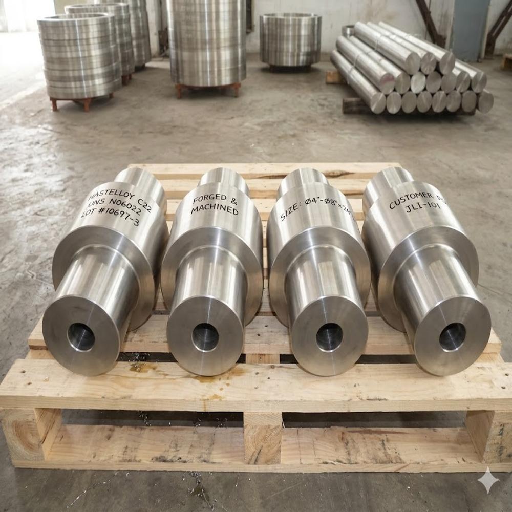 Hastelloy C-22 Uns N06022 Ni Cr Mo W Forgings For Chemical, Fgd, Sour Gas And Marine Valve Parts, Reactors, Tube Sheets And Rings Jiangsu Liangyi - Application: Machine Parts