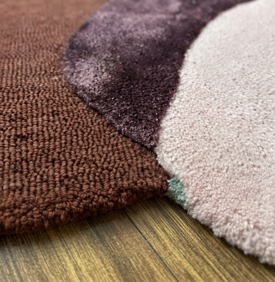 Hand Tufted Rugs for Living Room Bedroom Modern Handmade Wool Area Rugs Custom Size Decorative Floor Carpets Wholesale Rugs TRED
