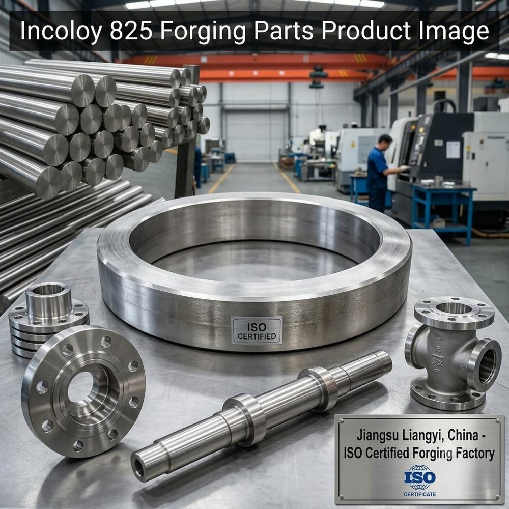 Incoloy 825 UNS N08825 2.4858 Alloy 825 Forging Parts for Oil and Gas, Chemical, Nuclear Wellhead Parts, Valve Bodies, Rolled Rings and Tube Sheets to NACE MR0175 Jiangsu Liangyi
