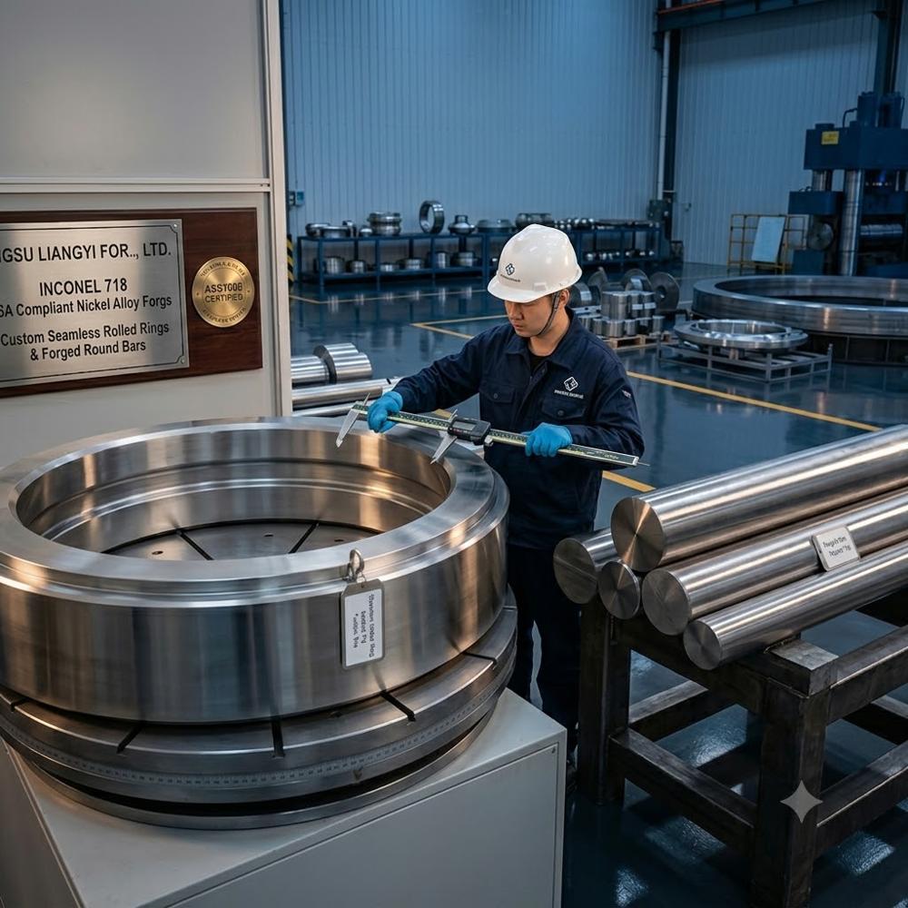 Inconel 718 UNS N07718 PH Superalloy Forgings for Gas Turbines, Aerospace and Oil and Gas Discs, Shafts, Rings and Bars Jiangsu Liangyi