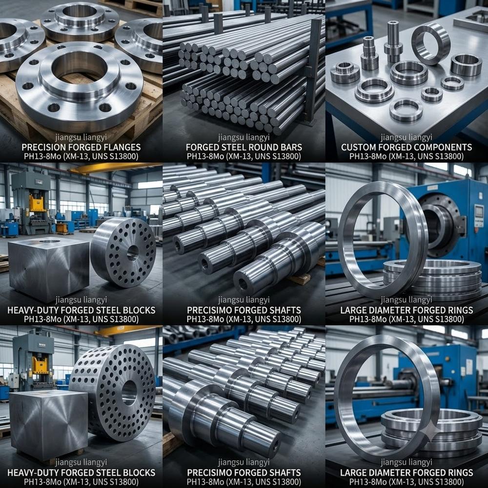 PH13-8Mo XM-13 UNS S13800 1.4534 Forgings for Aerospace, Nuclear, Oil and Gas Turbine Disks, Rings, Splined Shafts, Valve Bodies Jiangsu Liangyi