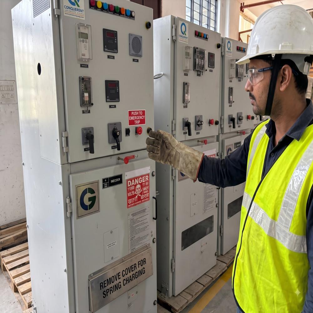 11kV HT VCB Panel - 630A/1250A - (CG Make VCB And Relays)