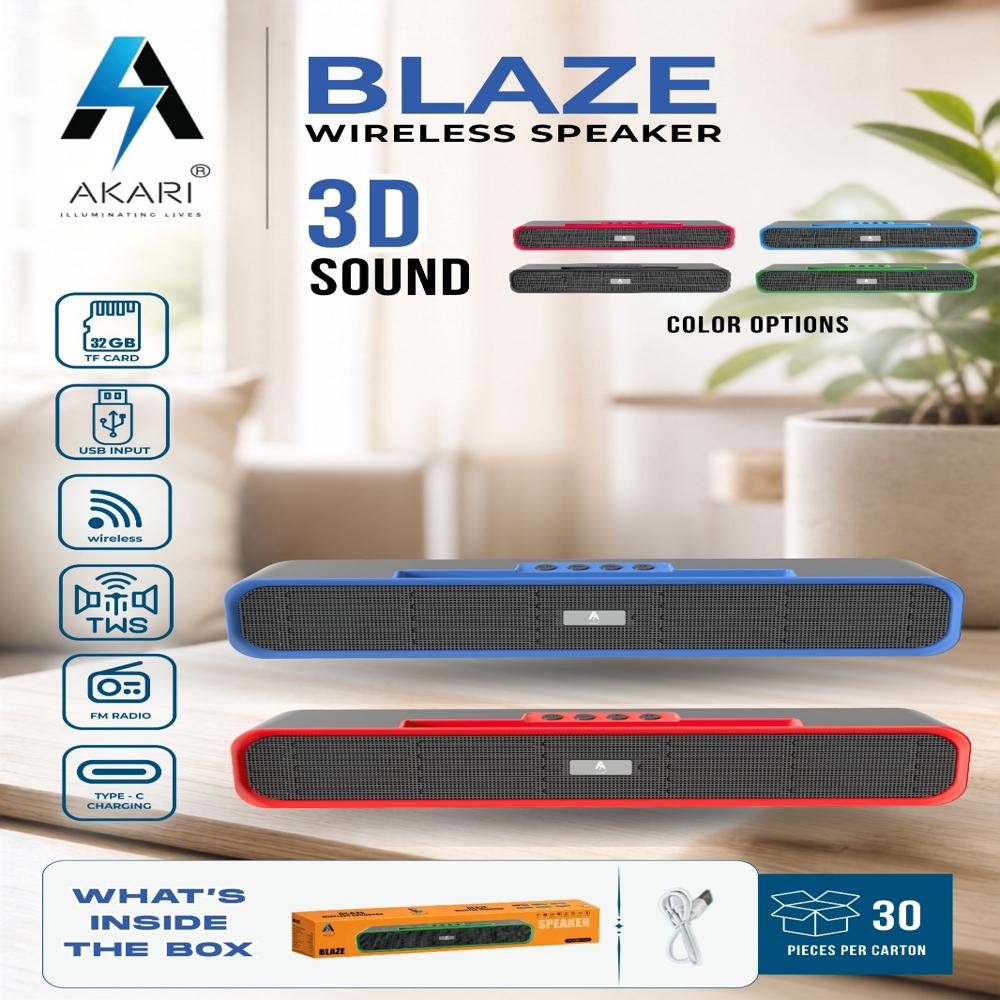 Akari Blaze Wireless Speaker - Color: Multi Clor