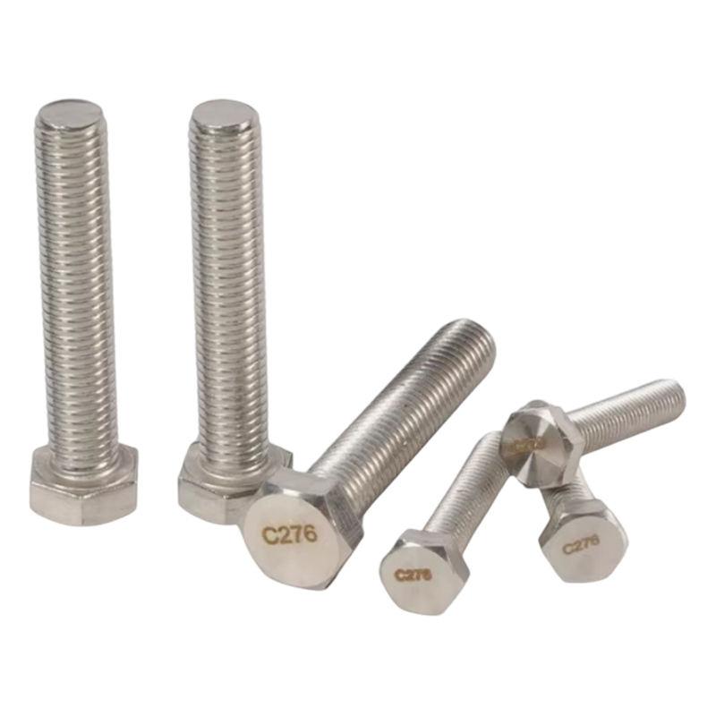 Hastelloy C 276 Hex Bolt - High Grade, 3/6 To 2 Inch Size, Silver Color | Industrial Usage, Hexagon Head Type