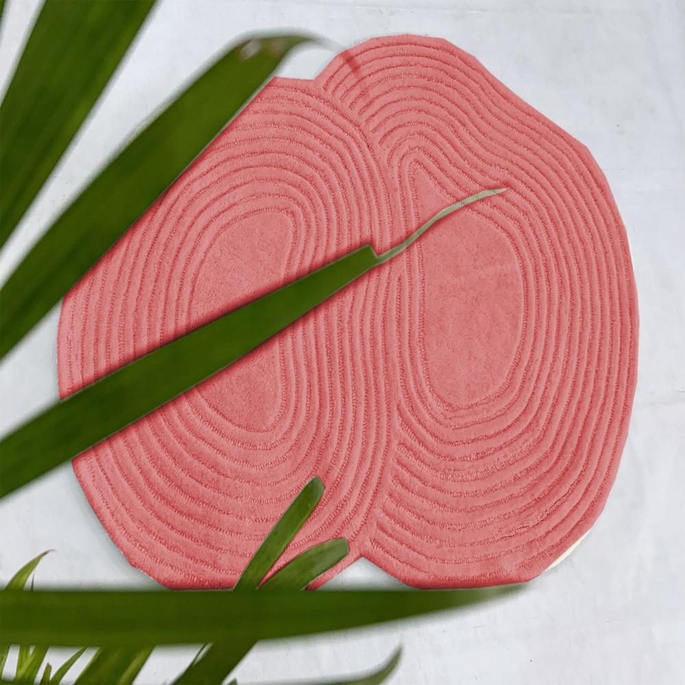 Red Color Hand Tufted Rug For Living Room Bedroom Modern Home Decor - Backing Material: Canvas Latex
