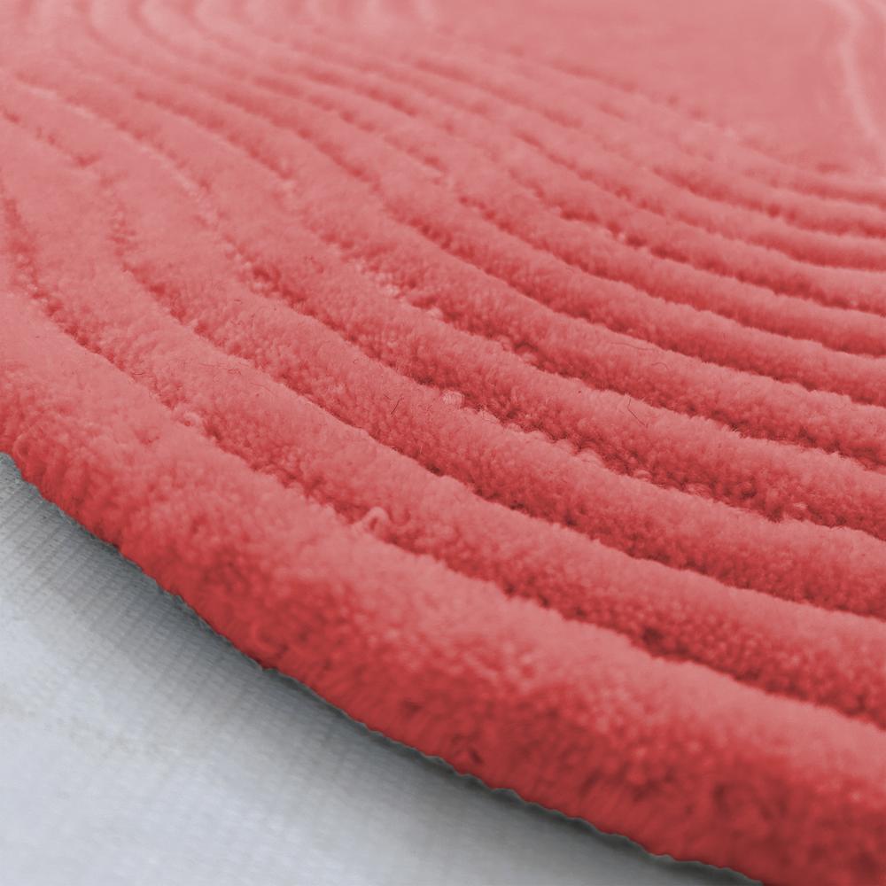 Red Color Hand Tufted Rug for Living Room Bedroom Modern Home Decor