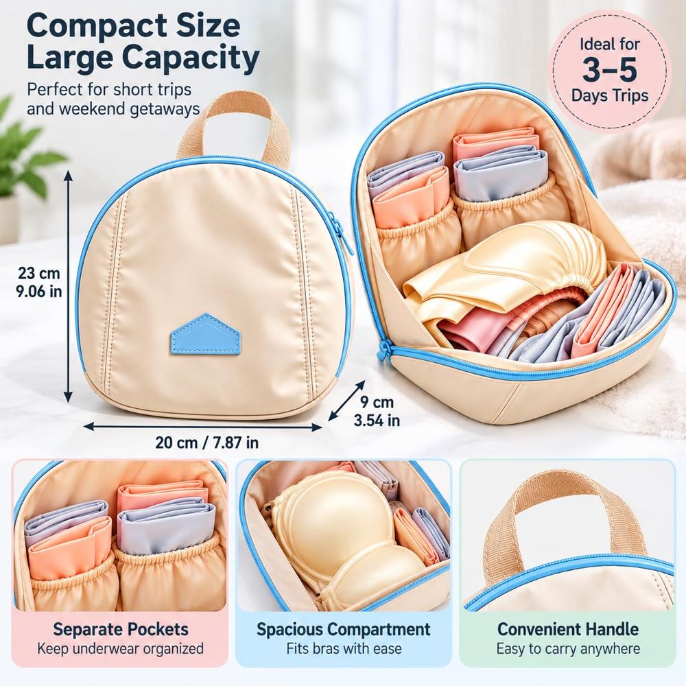 Round Travel Cosmetic Storage Bag