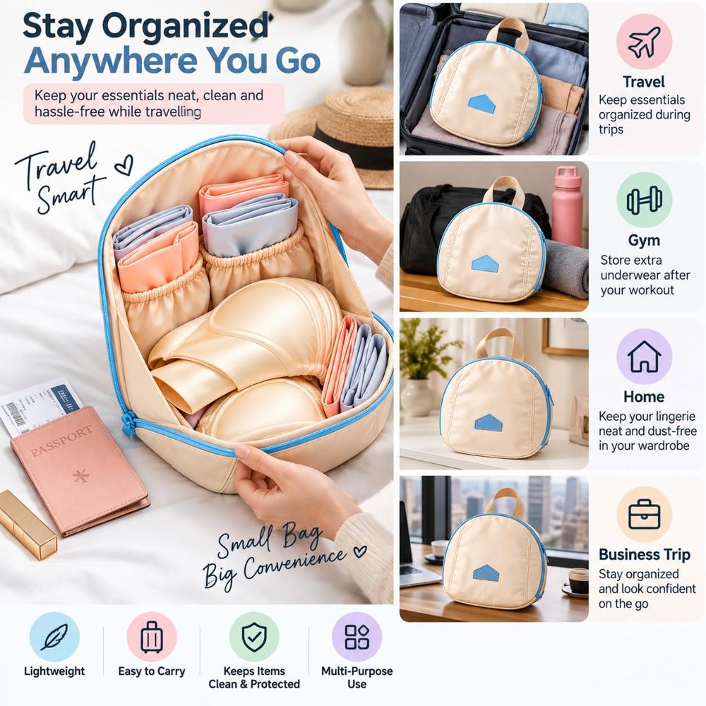 Round Travel Cosmetic Storage Bag