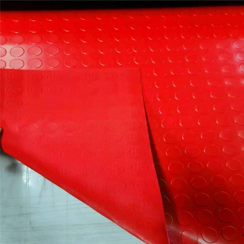Red Rubber Coin Mat