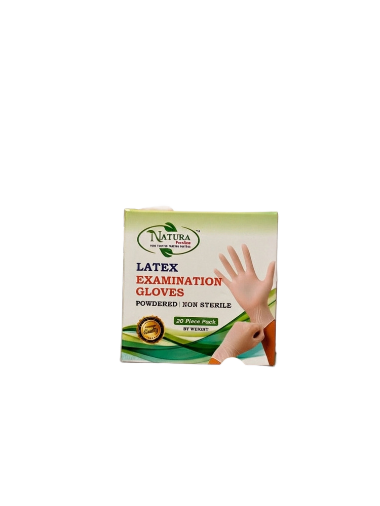 Latex Examination Gloves-Powdered-Non Sterile -20 Piece Pack