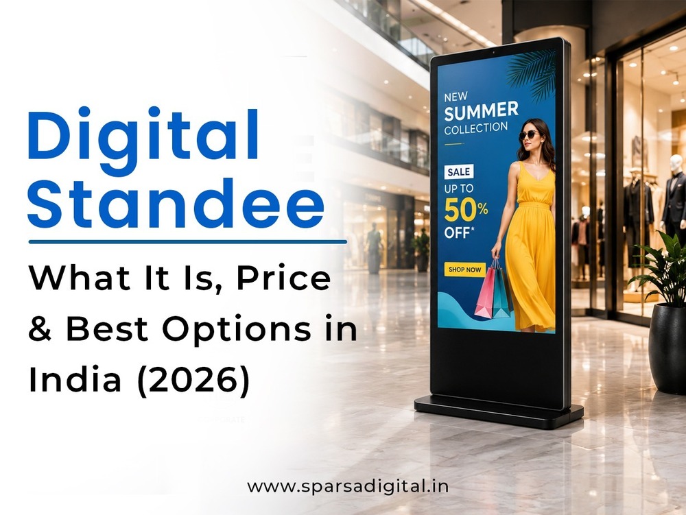 Antique Design 4K Digital Standee for In Store Advertising