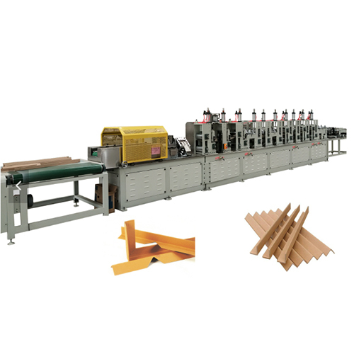 High speed paper edge protector machine with online punching device