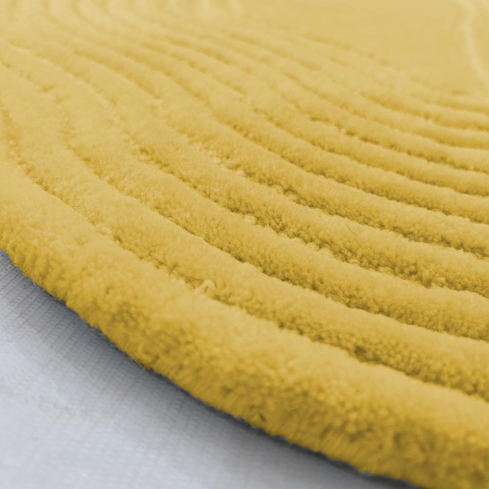 Yellow Color Hand Tufted Rug for Living Room Bedroom Modern Home Decor