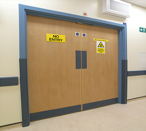 Lead lined doors