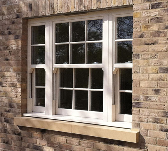 Metal sash windows