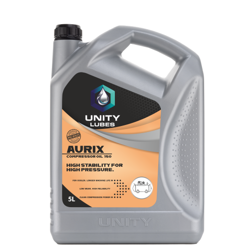 Unity Aurix Compressor Oil 100 5ltr - Ash %: < 0.01%