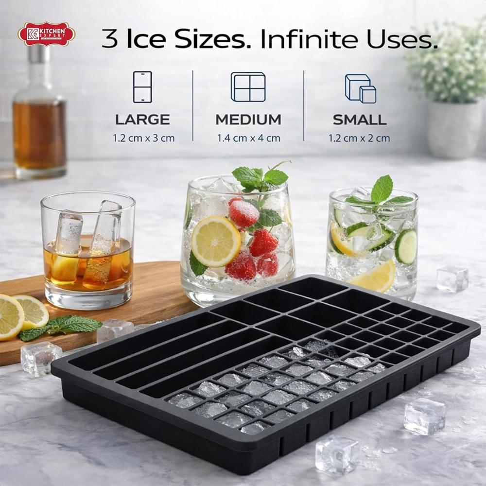 Silicone Ice Cube Tray With Lid