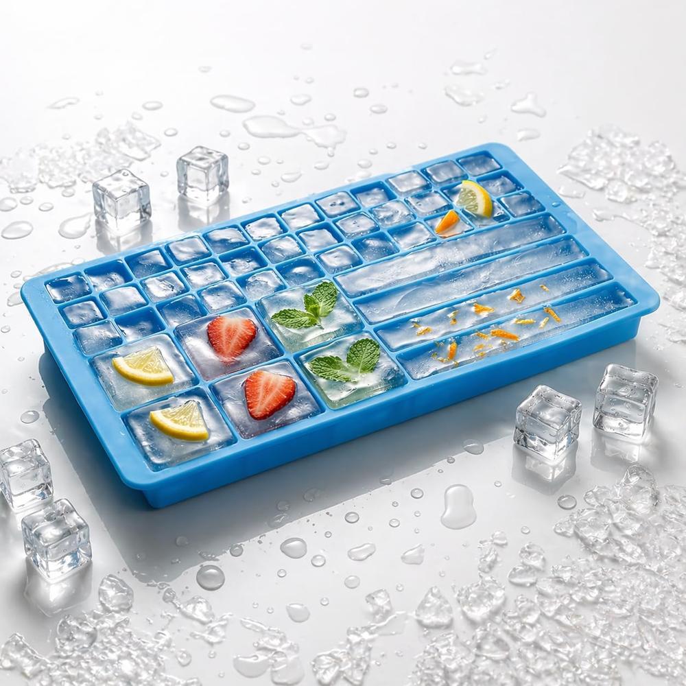 Silicone Ice Cube Tray With Lid
