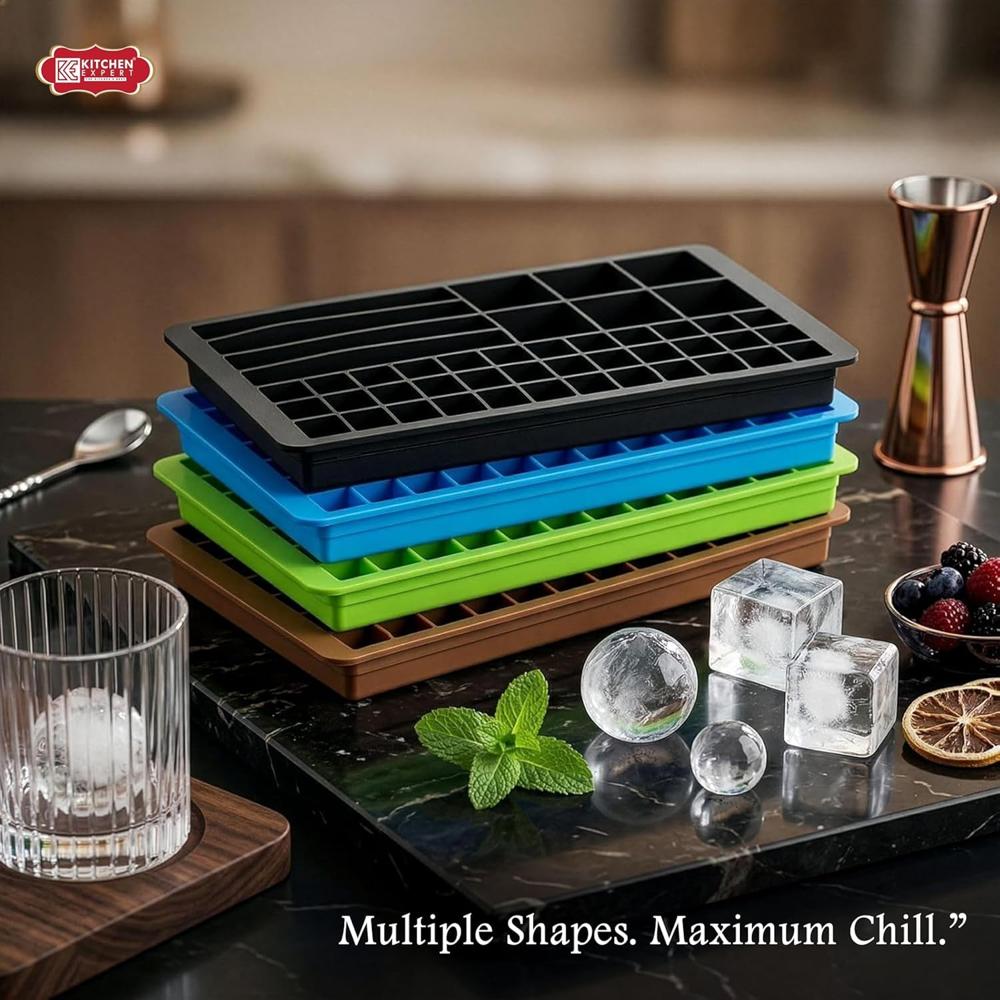 Silicone Ice Cube Tray With Lid