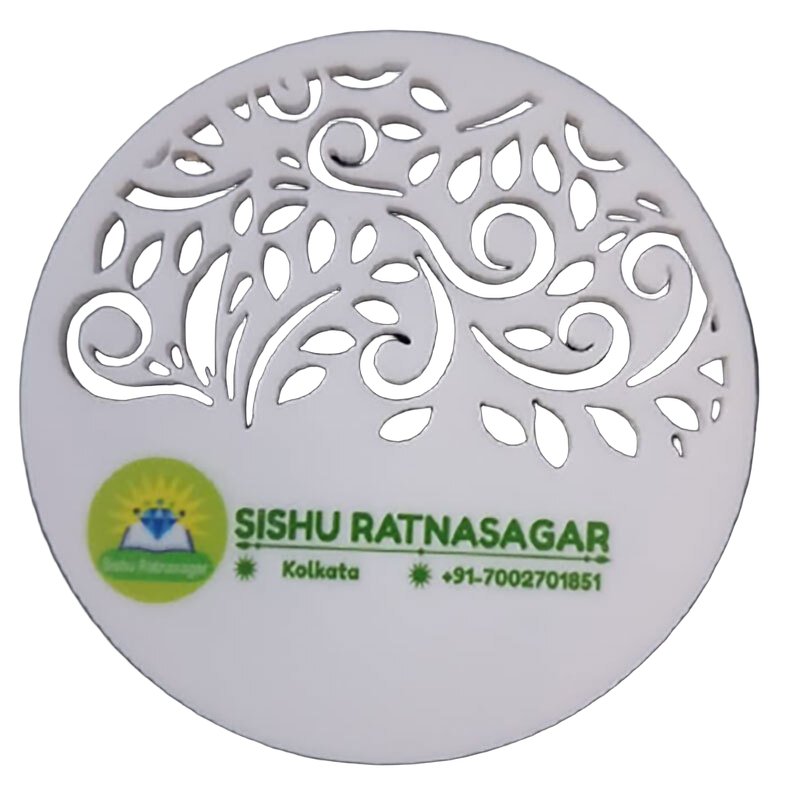 Customized Tea Coaster Set - Material: White Acrylic
