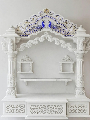 Marble Stone Temple - Color: White Customized