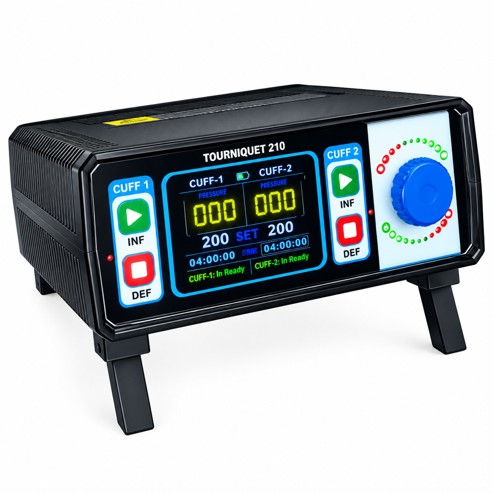 RainbowMMed Tourniquet Machine with cuffs Digital Electric Tourniquet machine Fully Automatic Dual Cuff Tourniquet System