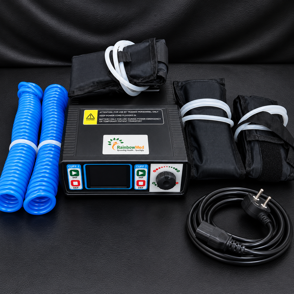 RainbowMMed Tourniquet Machine with cuffs Digital Electric Tourniquet machine Fully Automatic Dual Cuff Tourniquet System