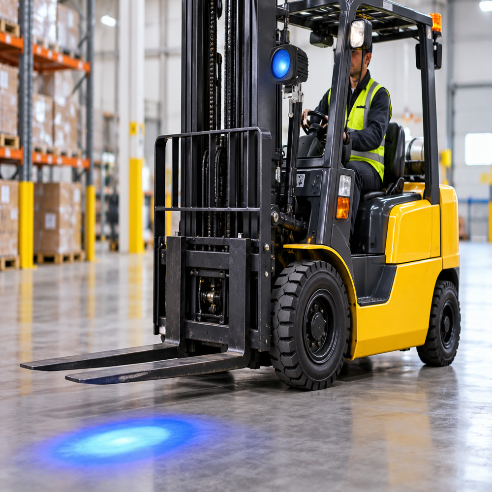 Forklift safety Blue/Red Spot Safety Warning Light 20W (10v-110V) (HIS-LED-FLW-008)