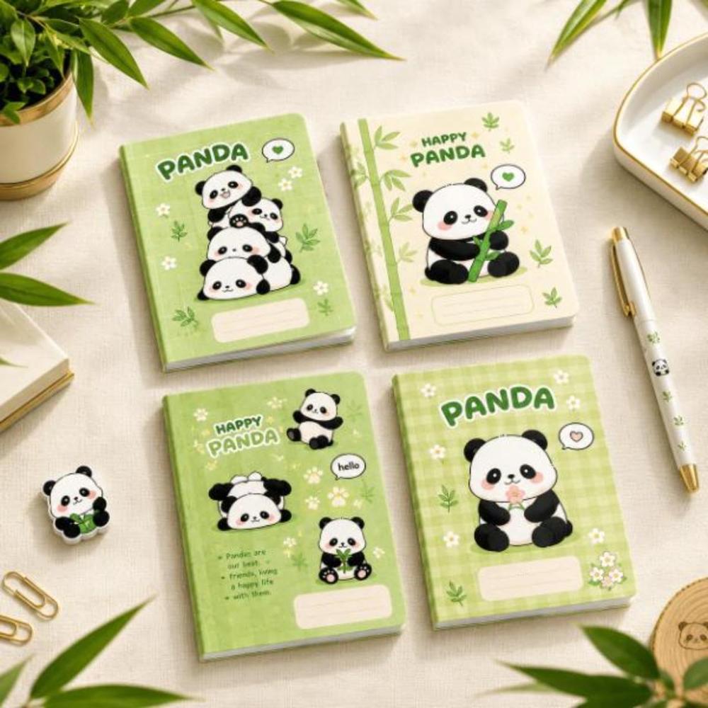 Panda Theme Notebook 4 Pcs Set