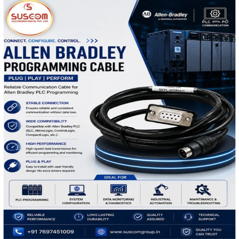 Allen Bradley Micrologix Plc Programming Cable - Application: Industrial